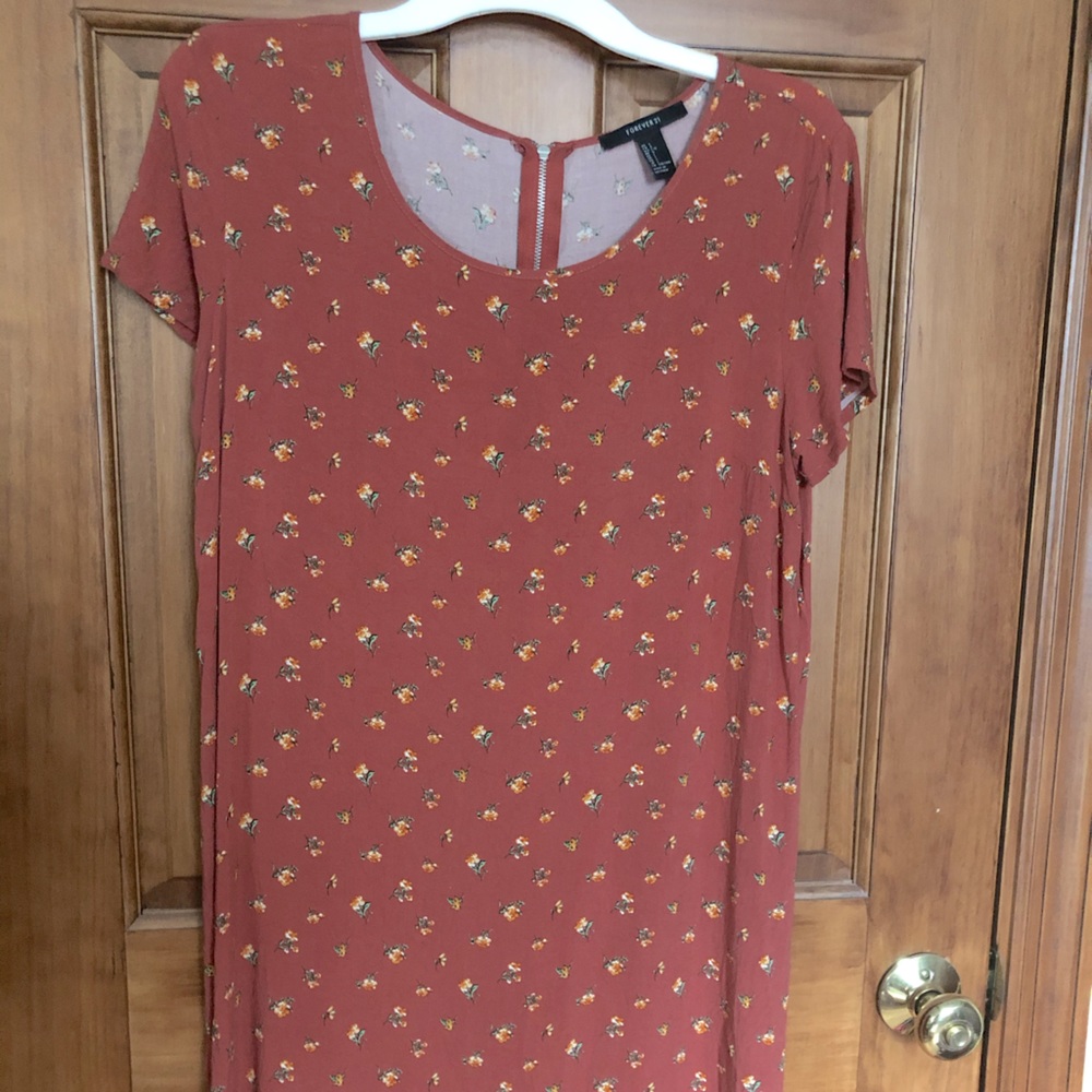Floral Mini T-Shirt Dress